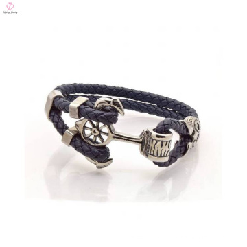 Special Fashion Anchor Design Leather Bracelet